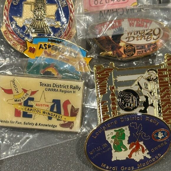 Honda Goldwing  Motorcycle Rally Wing Ding Assorted Collectible Pins over 40 - Picture 9 of 16